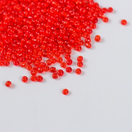 Beads "Astra" 11/0, 20 g (5 red transparent)