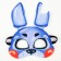 Carnival mask "Night nightmare. Rabbit "