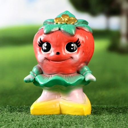 Garden figure "Girl - Strawberry" Red, 21cm-1