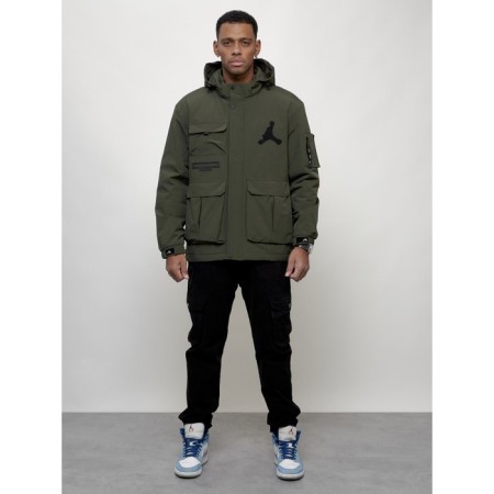 Sports male jacket, size 48, khaki color-5