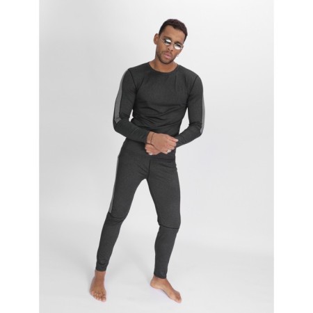 Male thermal underwear, size 48-50, dark gray color-5