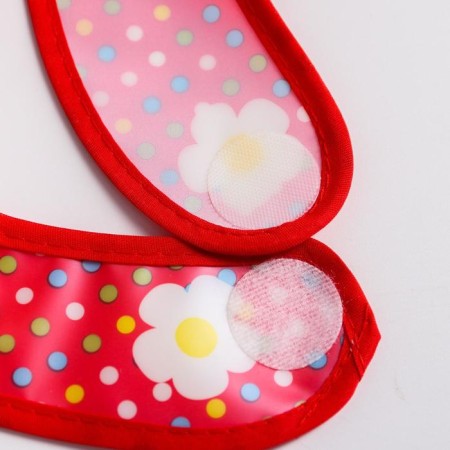 Bibslate with a pocket for a girl, waterproof, on Velcro, Mix color-11