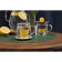 Glass mug with a wooden lid "Lemonchik", 350 ml