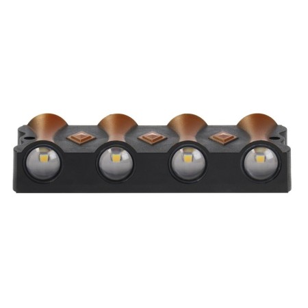 Front Facade "Gloss", FSD-044, 8 W, 3000K, 4 rays, IP65, 220 V, plastic, black-5