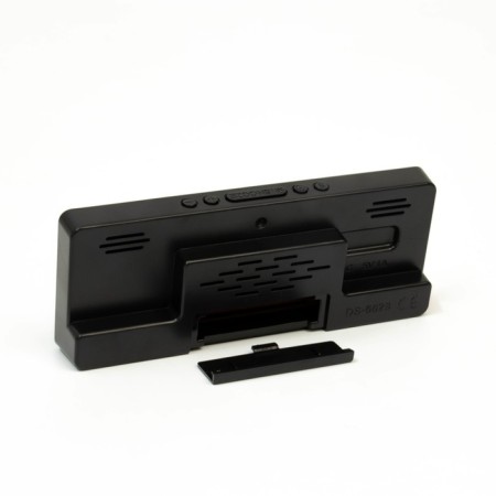 Clock - Electronic desktop an alarm clock with a thermometer, calendar, 15 x 6.3 cm, aaa, USB-3