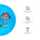 Children's ball zabiaka, D = 22 cm, 60 g, MIX color