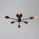 Ceiling chandelier "Orion" 6x60W E27 Color: Black