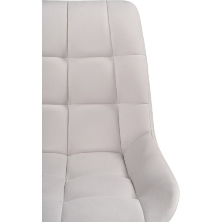 Computer chair Chester Metal/velor, white/milk 49x60x84 cm-6