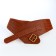 Women's belt, width 10 cm, red color