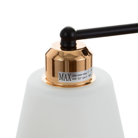 Adele chandelier 2x40W E27 Black/gold 45x12x25cm-6