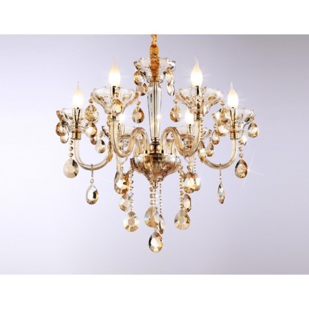 Suspended classic chandelier with crystal Ambrella Light, Classic, TR4901, 6HE14, Color Gold-2