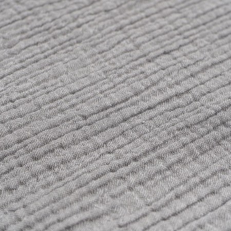 The double -sided muslin cover of gray color Essential, size 180x250 cm-3