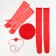 Carnival set "Valentine": beret, gloves, chocker, stockings