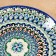 Largan Rishtan ceramics "Patterns", 25 cm, blue