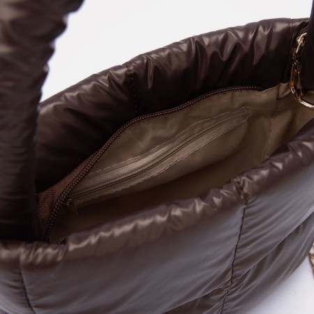 Bag-tout on lightning, brown color-3