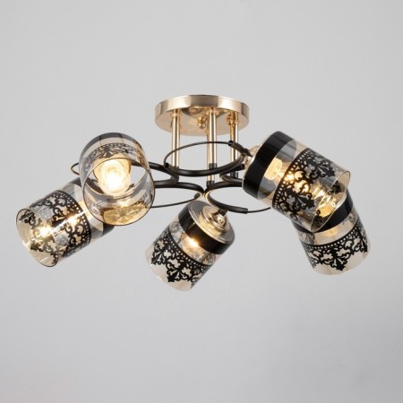 Rhine chandelier 5he27 40w Black 60x60x27 cm Bayerlux-1