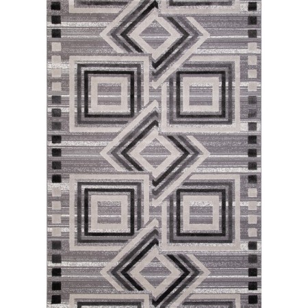 Rectangular carpet EFOR ECLIPSE, size 160x230 cm, color White/D.Gray