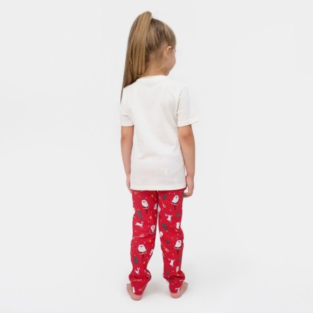 Pajama New Year's nursery KAFTAN "New Year's cat", size 34 (122-128 cm)-3