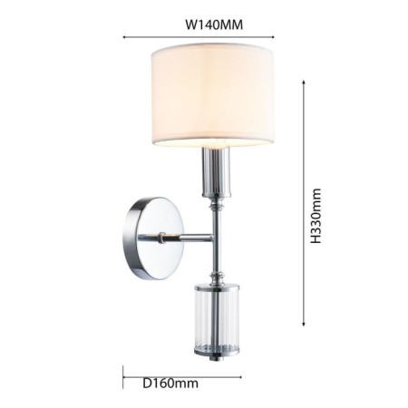 Wall lamp Lacines 140 mm, 160 mm, E14 40W-2