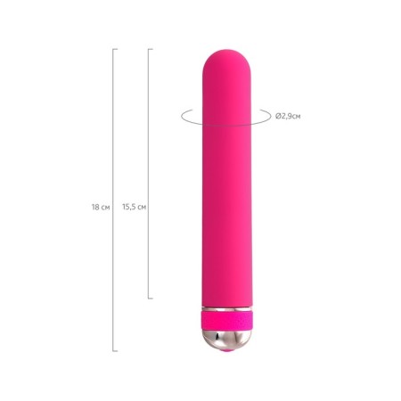 Unrealistic vibrator A-Toys byfa Mastick, ABS plastic, pink color, 18 cm-13