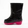 Rubber boots baby, black color+pink, size 27