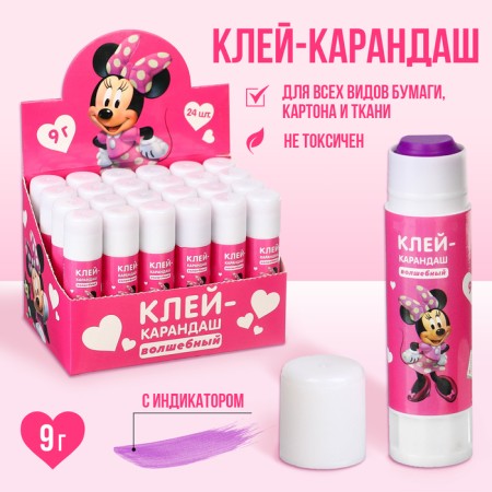 PVP 9 g adhesive pencil, with an indicator, Minnie Mouse