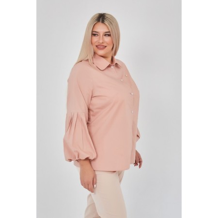 Female shirt, size 54, beige color-3