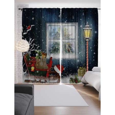Photostes "Sani with gifts", Saten, size 145x265 cm, 2 pcs
