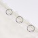 Ring for the cornice, connective, d = 28/33 mm, silver color