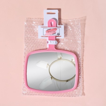 Mirror with a handle, a mirror surface 12 × 15 cm, color mix-4