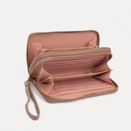 Women's wallet on lightning, beige color-2