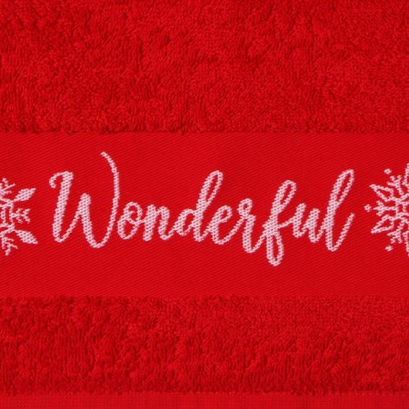 Trick towel "Wonderful" 50x90 cm, 100% cotton, 360g/m2-2