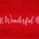 Trick towel "Wonderful" 50x90 cm, 100% cotton, 360g/m2