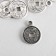 Decor for creativity Metal "Chinese Coin" silver 1.7x1.3 cm