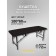 Cosmetological couch with a face for the face of the Massage Basic SV, size 180 × 60 × 72 cm, black color