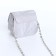 Female bag on a magnet, silver color