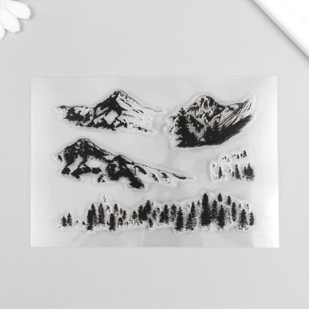 Stamp for creativity Silicon "Mountains" 16x11cm