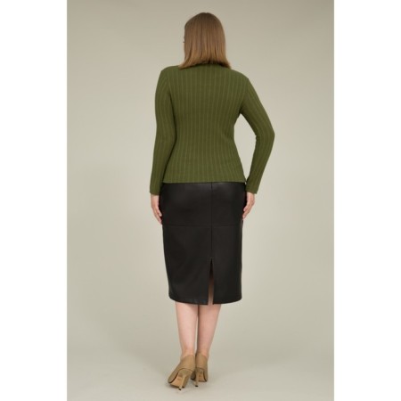 Women's turtleneck Eliseeva Olesya, size 58, green color-4