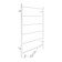 Electric towel Zein PE-04, Classic, 500x800 mm, 6 crossbars, white