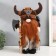 Interior doll "Viking with ax" Red 15x12x35 cm