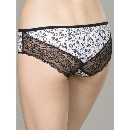 Women's panties, size 48 is gray, white, 2 pcs-3