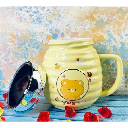 Children's mug Lenardi, with a lid, 470 ml