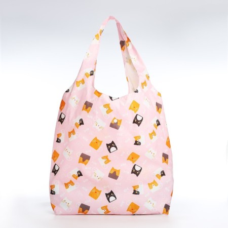 Permanent bag on the button, pink color-1