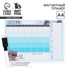 A4 magnetic planning and washing rack marker,