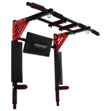 Horizontal bars Profi-Crossbar 3 in 1, collapsible, black/red color