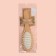 Massage comb, 6 × 22 cm, color "light wood"