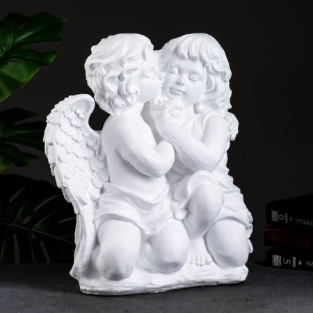 Figure "Angel and Fairy Singing" Big, White 19x34x44sm