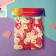 Hair elastic band "Mahrushka Sport" (set of 100 pcs) 2 cm, pink-yellow