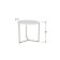 Bruno's table, 575 × 757 × 500 mm, white marble
