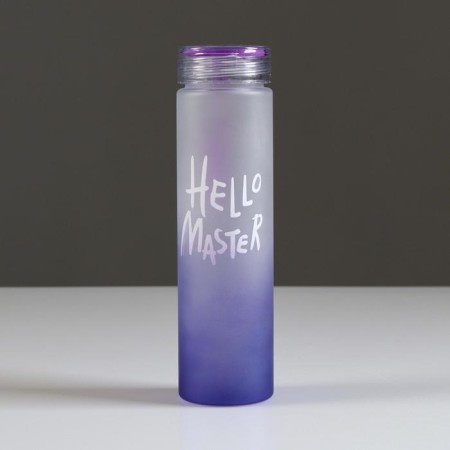 Water bottle, 500 ml, Hello Master, 22 x 6 cm, mix
